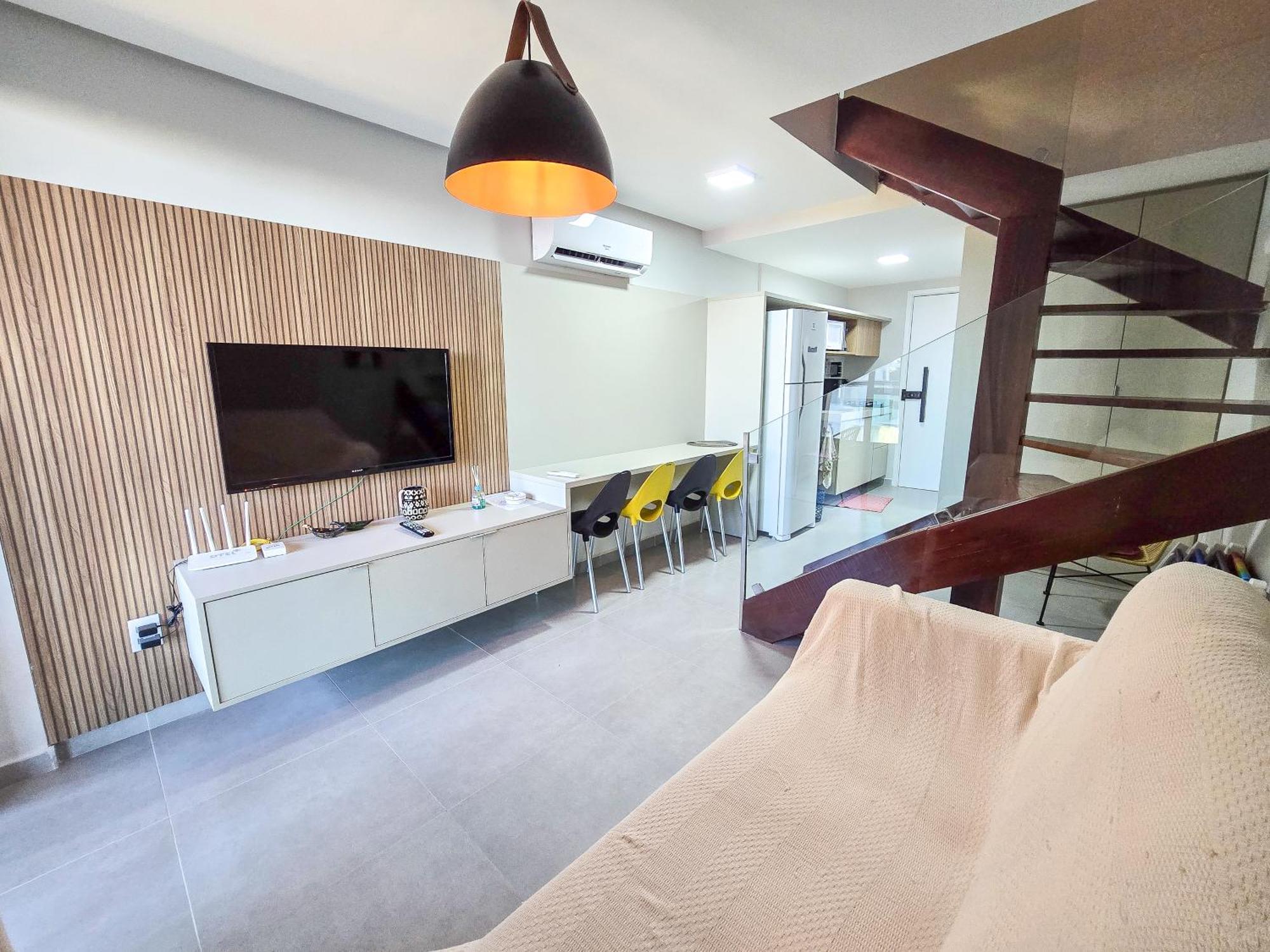 Apartamento Flat Duplex, 100m Da Praia, Piscina